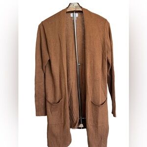 Old Navy Brown Ribbed Cardigan Sweater